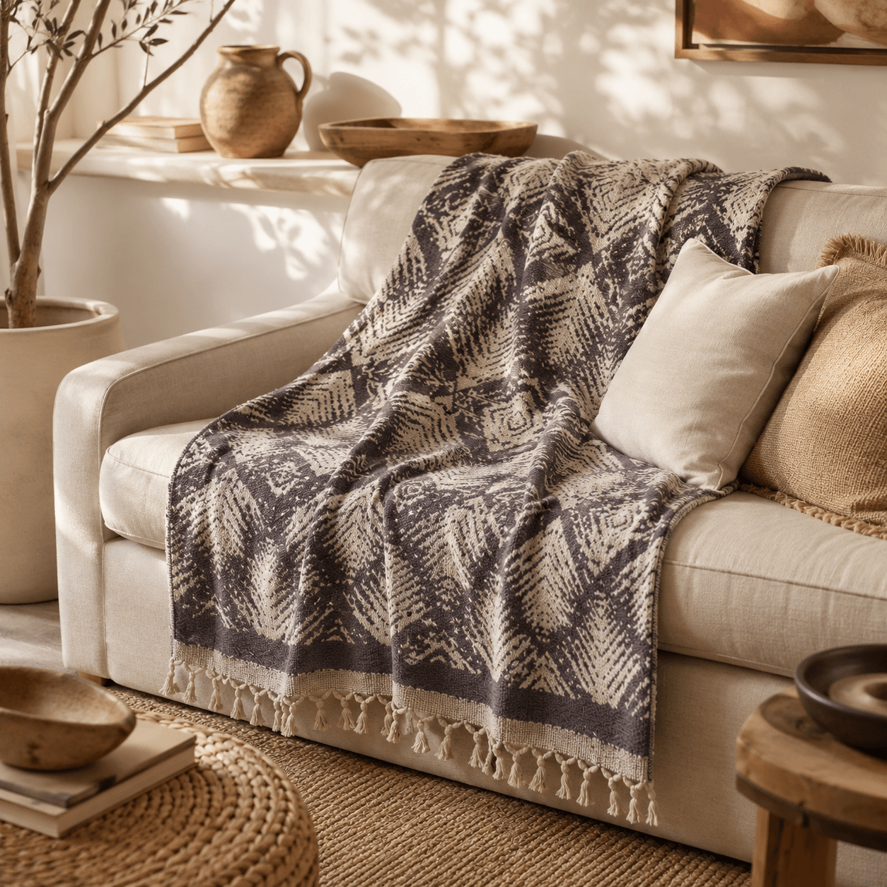 Patara Jacquard OEKO-TEX® Certified Bed Throw