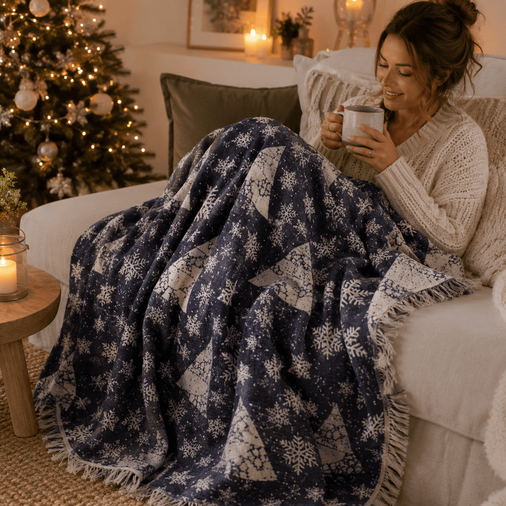 Noelle Jacquared OEKO-TEX® Certified Bed Throw