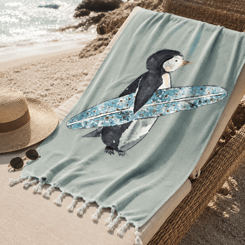 Penguin Surf Jacquard Towel