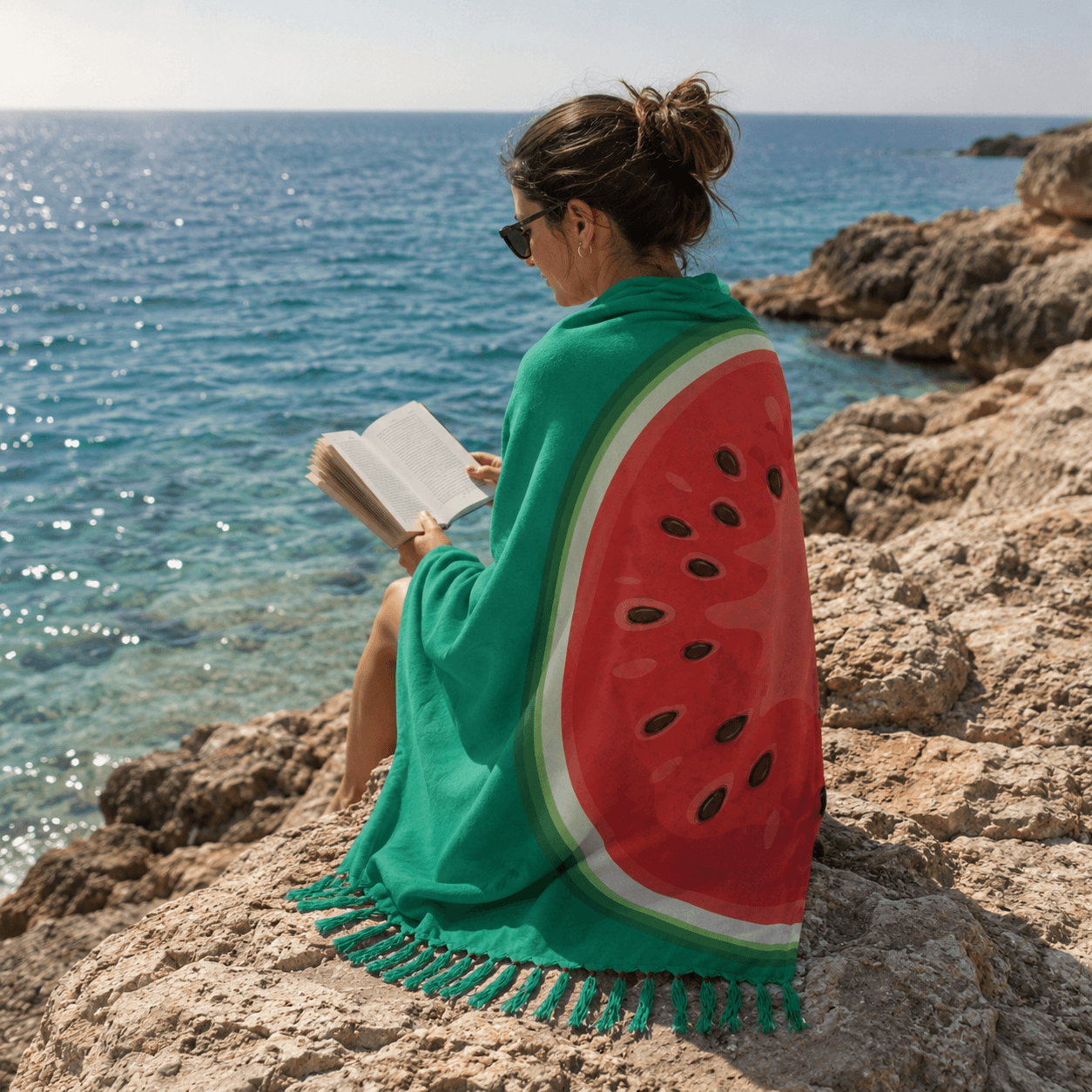 Watermelon Splash Jacquard Towel