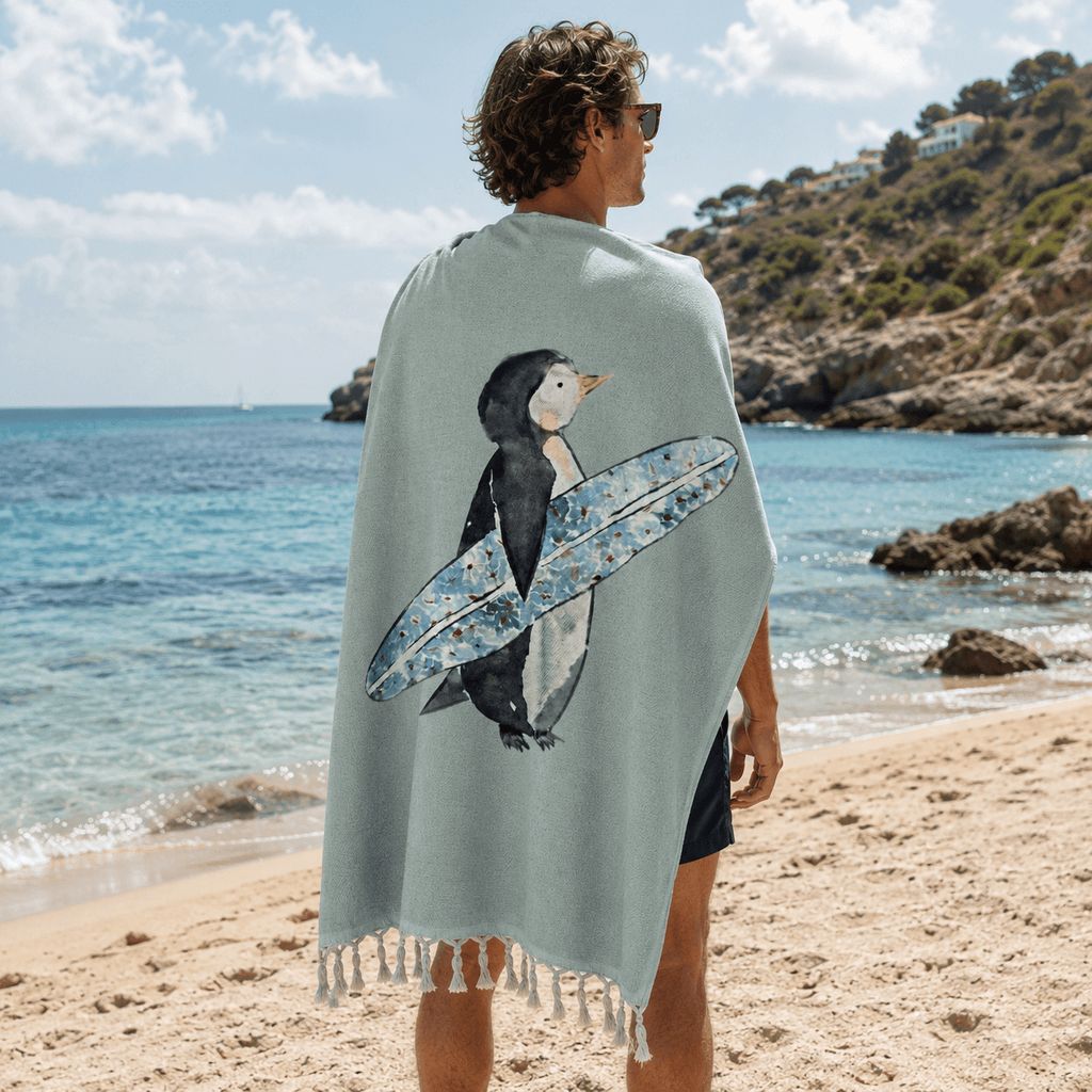 Penguin Surf Jacquard Towel