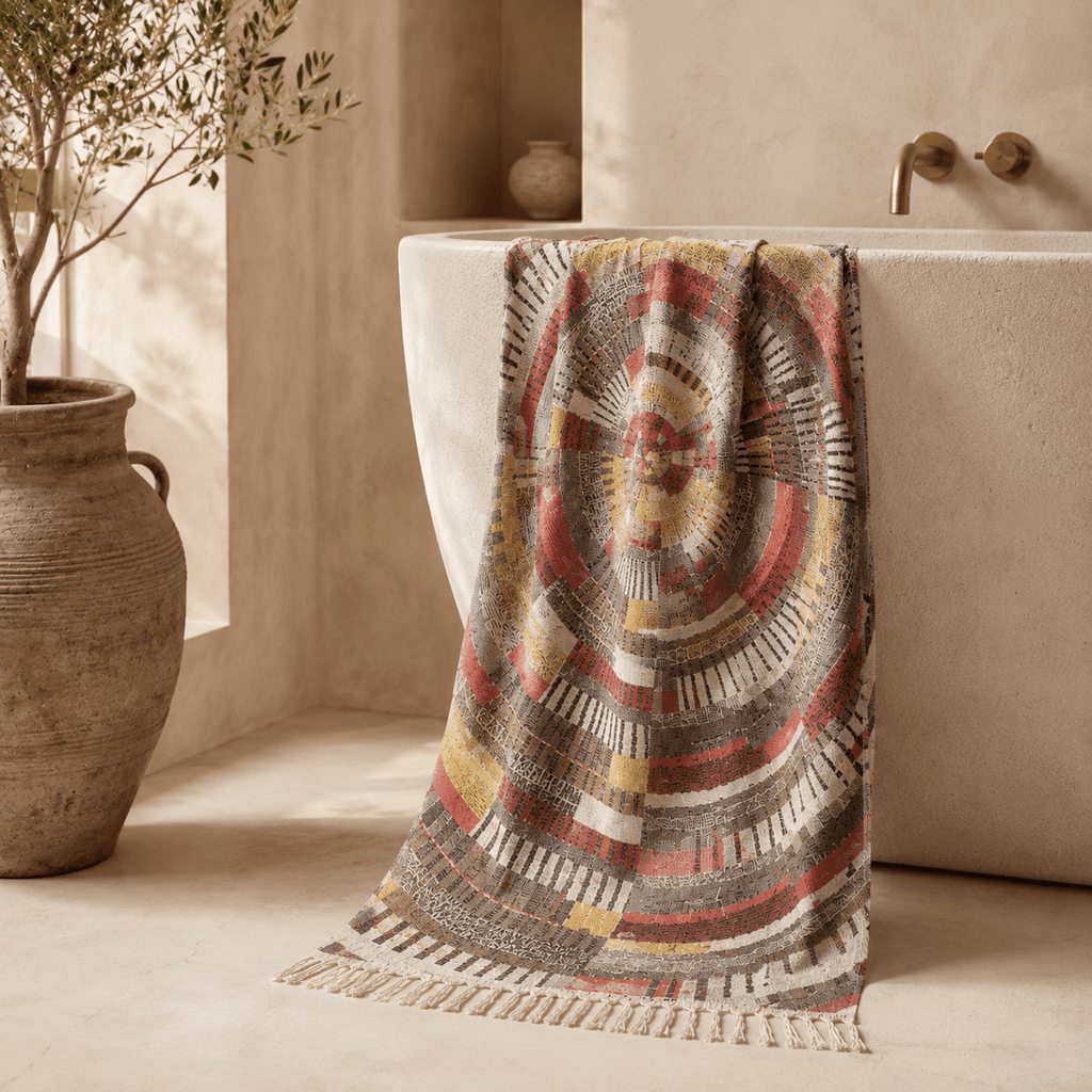 Orbit Weave Premium Jacquard Peshtemal OEKO-TEX® Beach Towel
