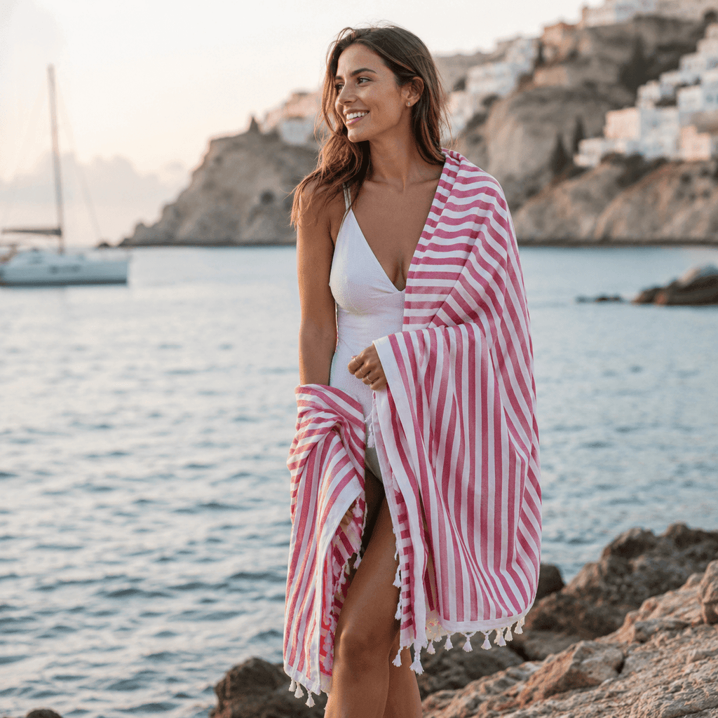 Marina Stripe Terry OEKO-TEX® Bath Towell