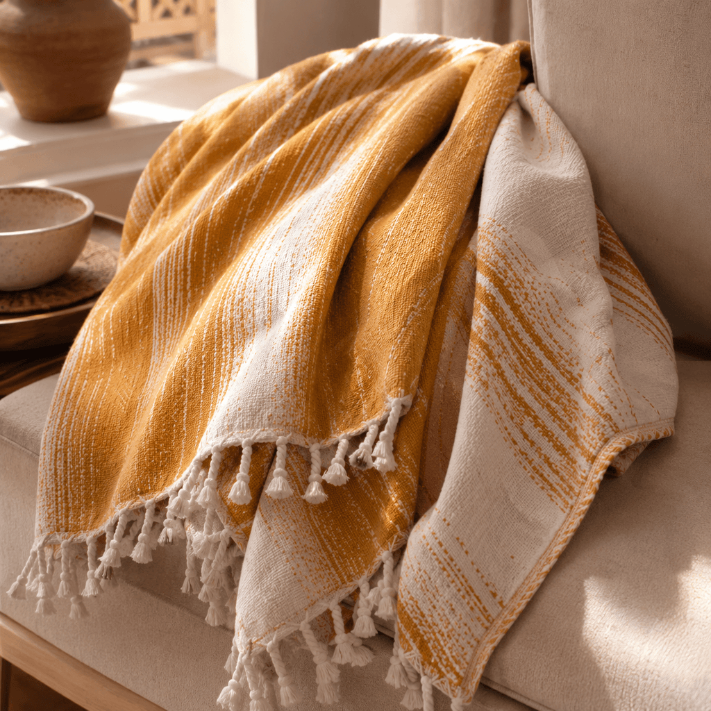 Alara Jacquared OEKO-TEX® Certified Bed Throw
