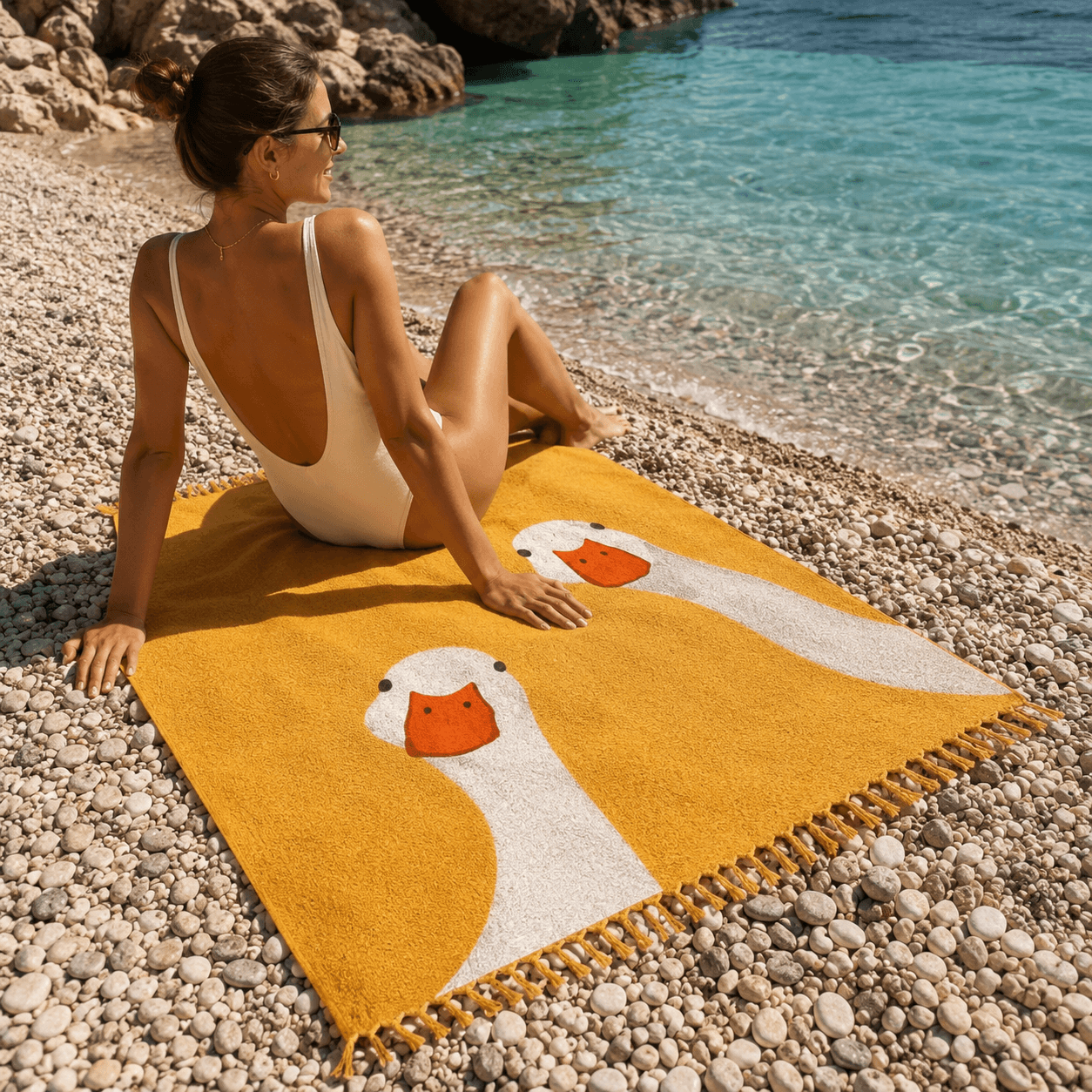 Sunny Goose Jacquard Towel