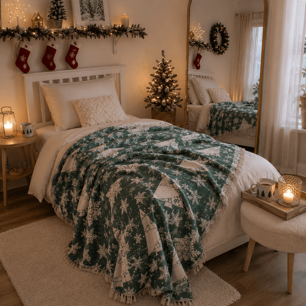 Noelle Jacquared OEKO-TEX® Certified Bed Throw