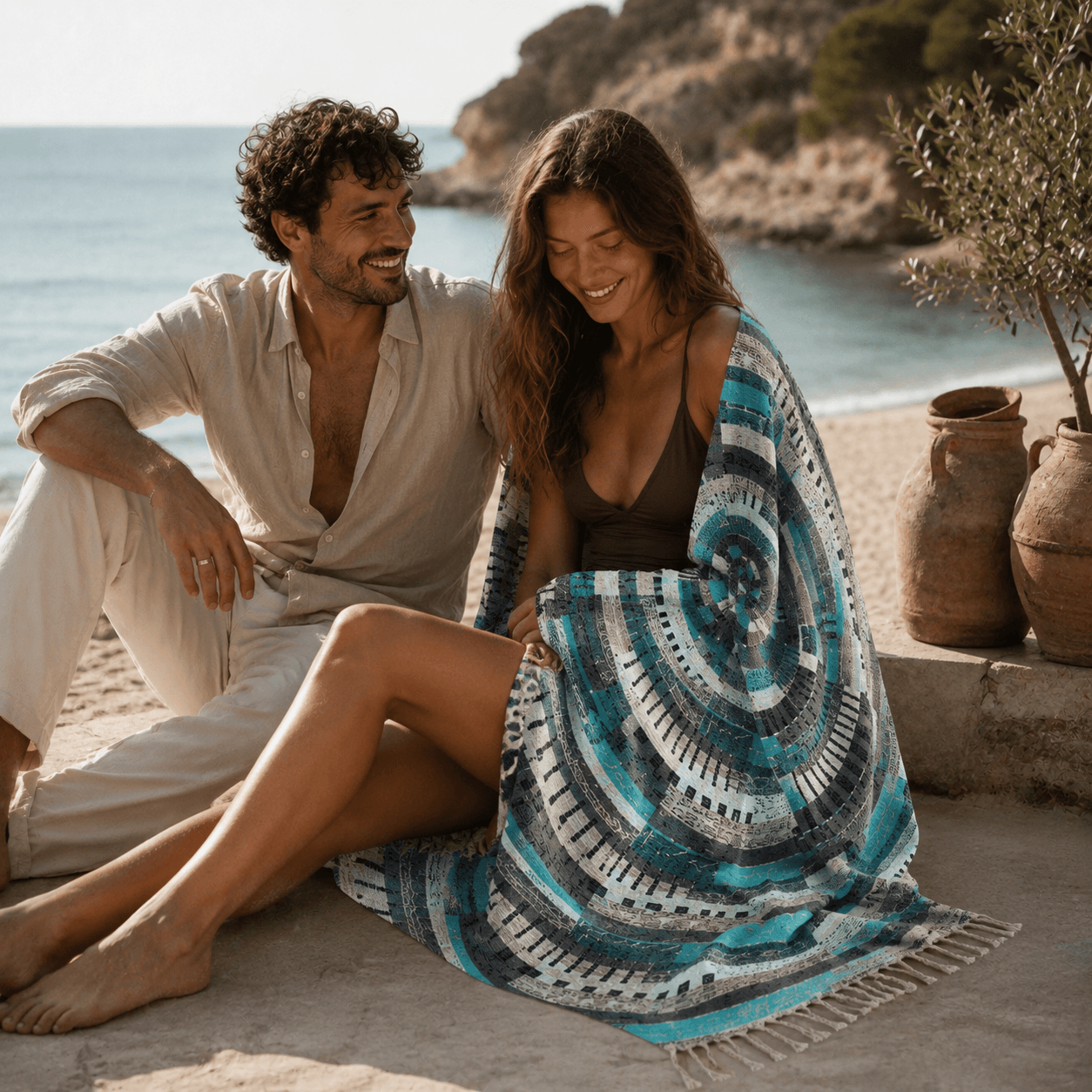 Orbit Weave Premium Jacquard Peshtemal OEKO-TEX® Beach Towel
