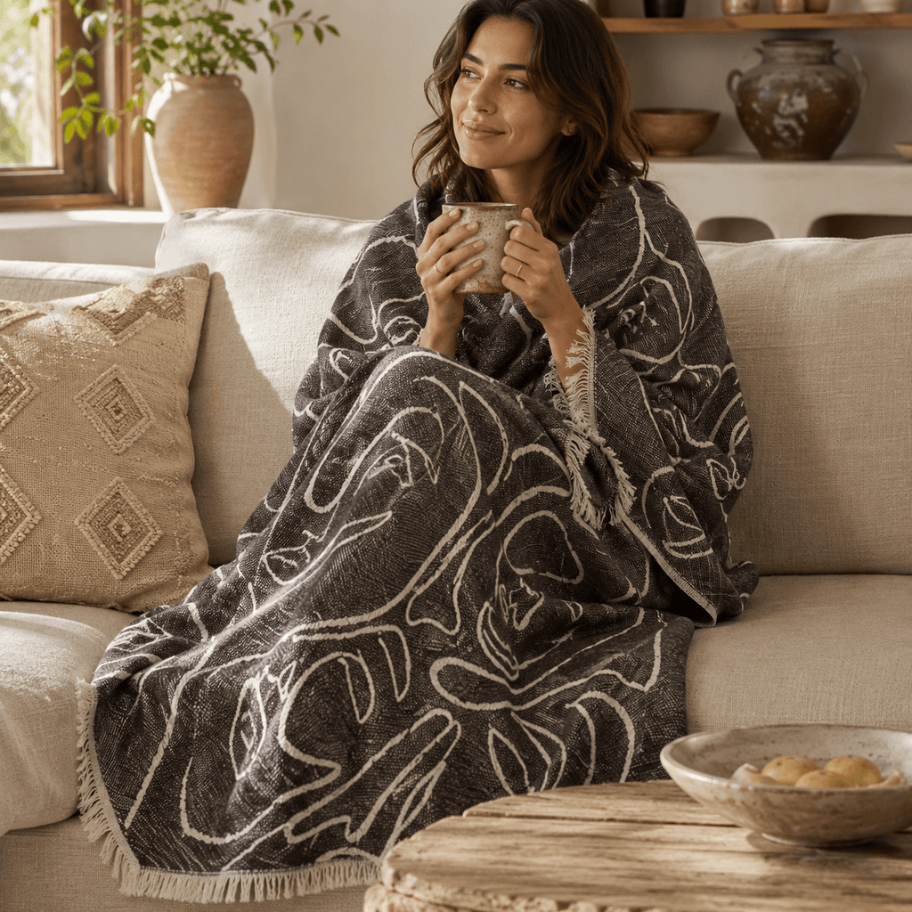 Siluet Jacquared OEKO-TEX® Certified Bed Throw