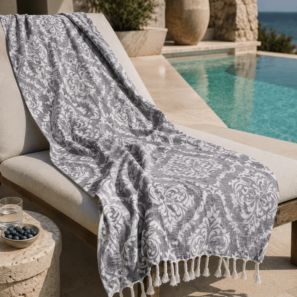 Selene Medallion Premium Jacquard Peshtemal OEKO-TEX®