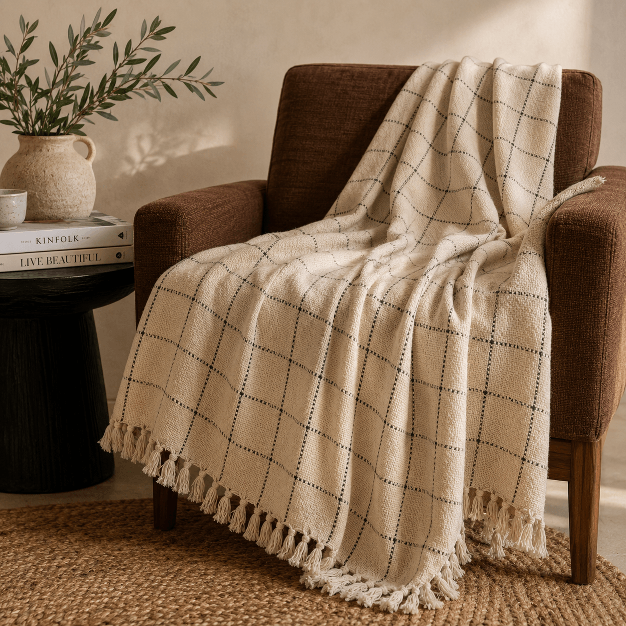 Quiet Label Denizli 100% Cotton Bed Throws &  Blankets