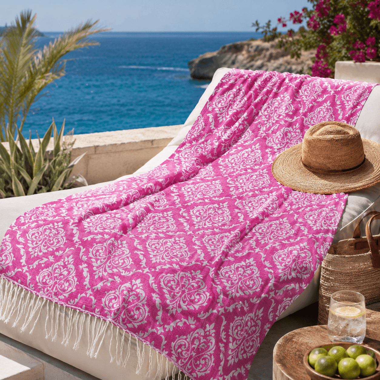 Selene Medallion Premium Jacquard Peshtemal OEKO-TEX® Beach Towel