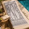 Solar Sails Premium Jacquard Peshtemal OEKO-TEX® Beach Towel