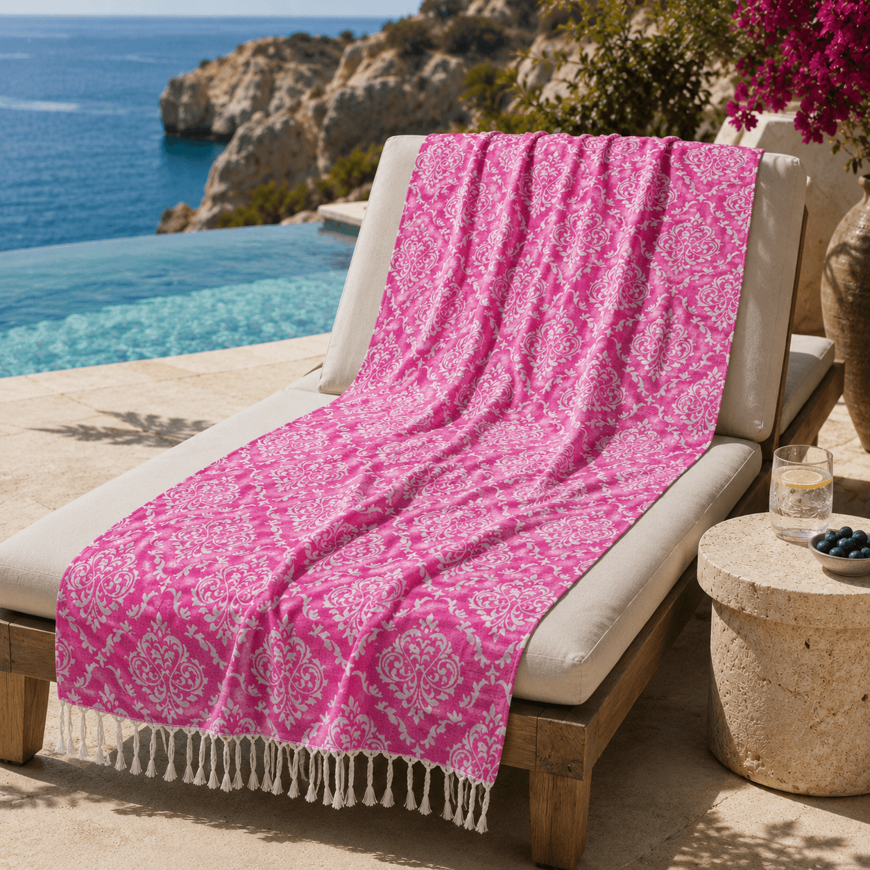 Selene Medallion Premium Jacquard Peshtemal OEKO-TEX®