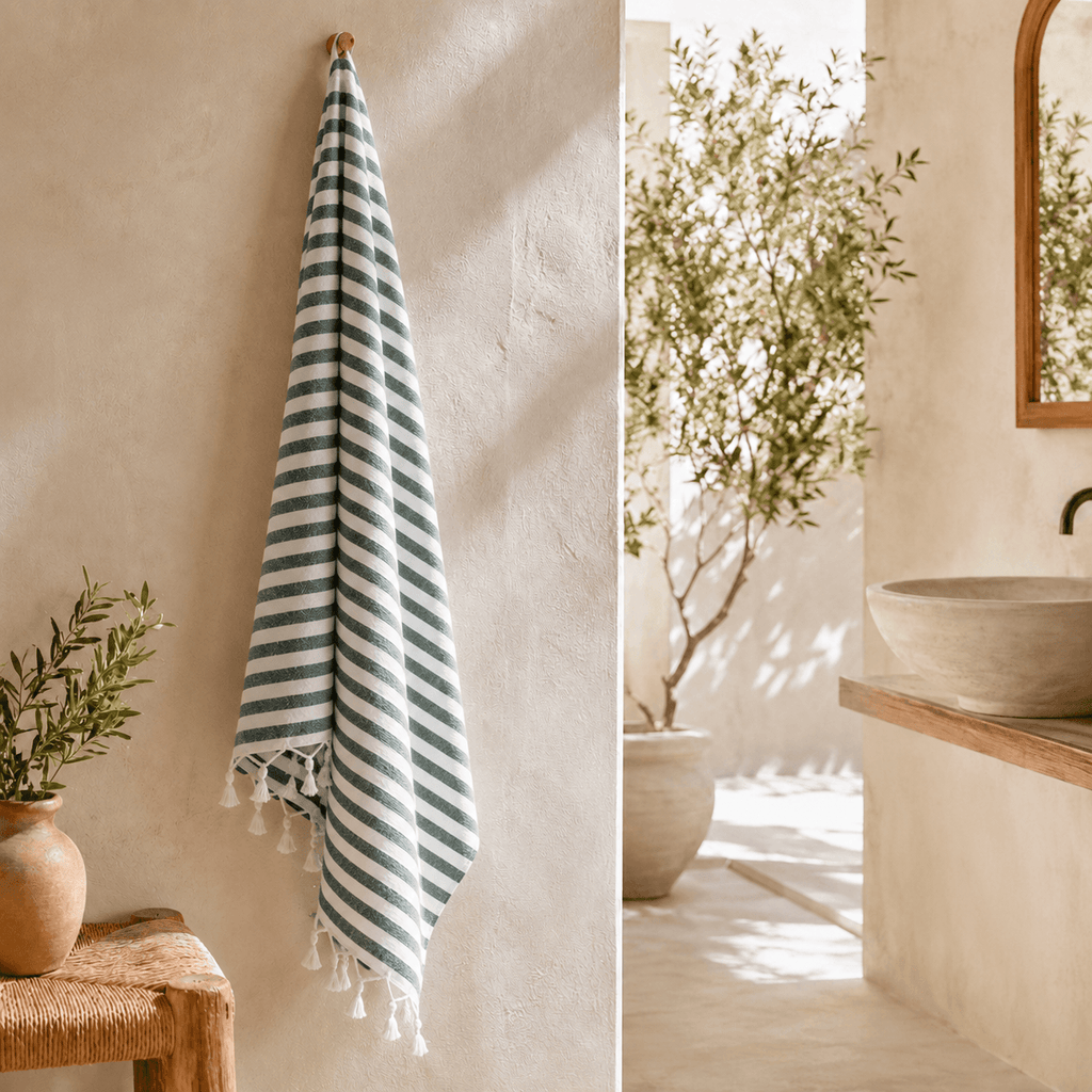 Marina Stripe Terry OEKO-TEX® Bath Towell