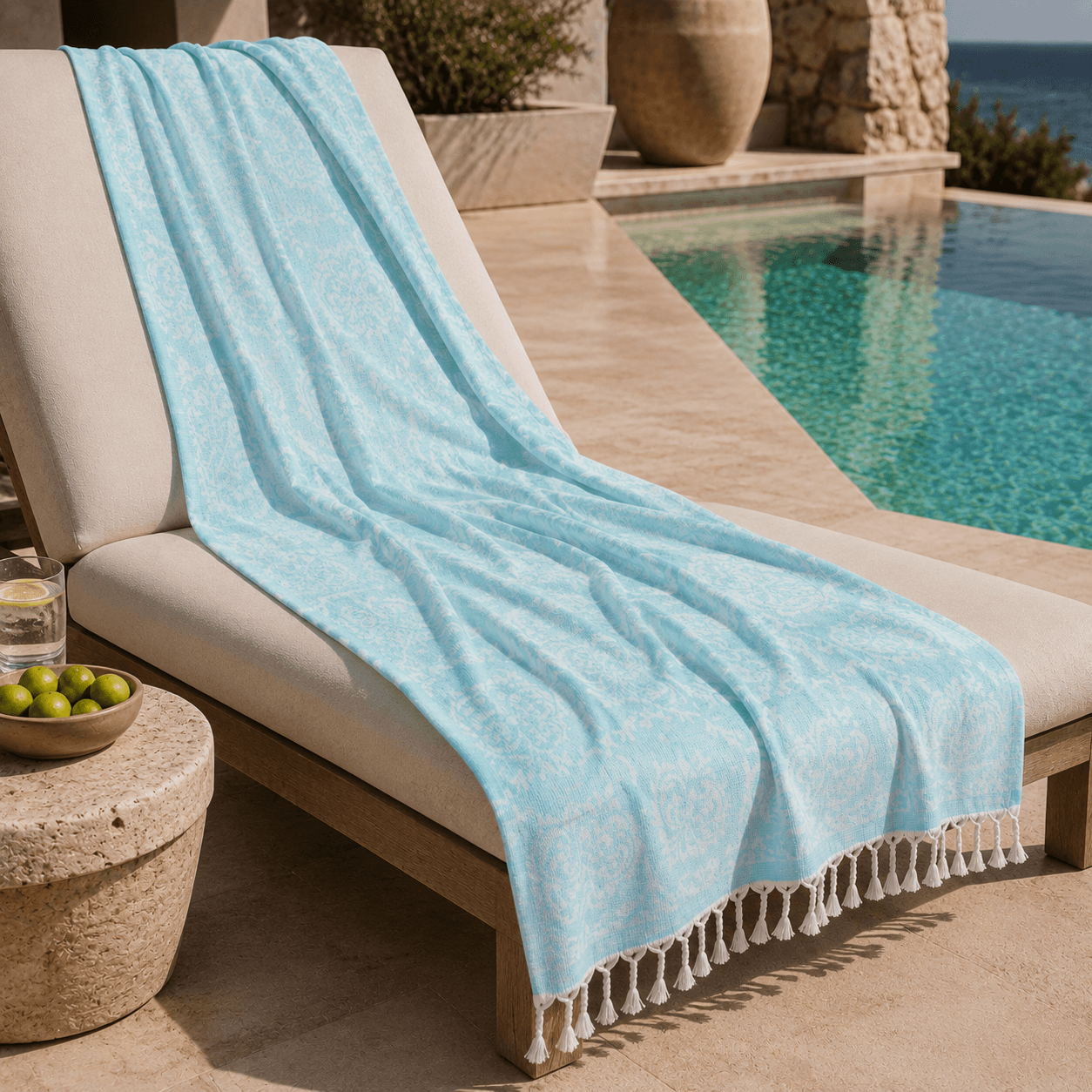 Selene Medallion Premium Jacquard Peshtemal OEKO-TEX®