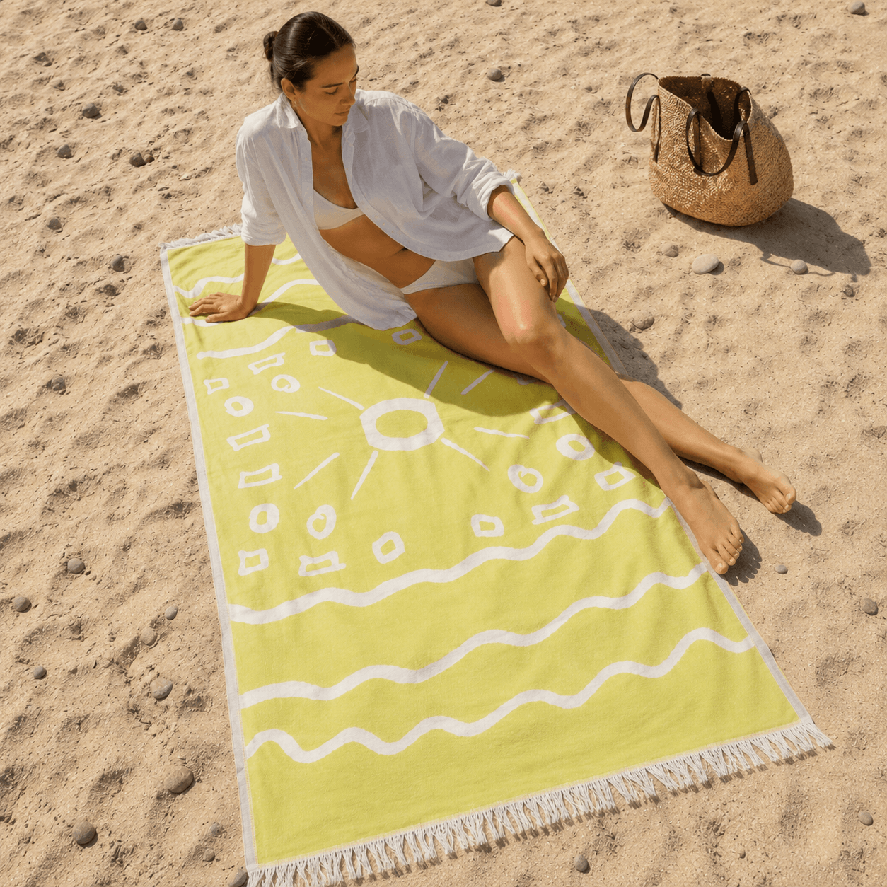 Boho Premium Jacquard Peshtemal OEKO-TEX® Beach Towel