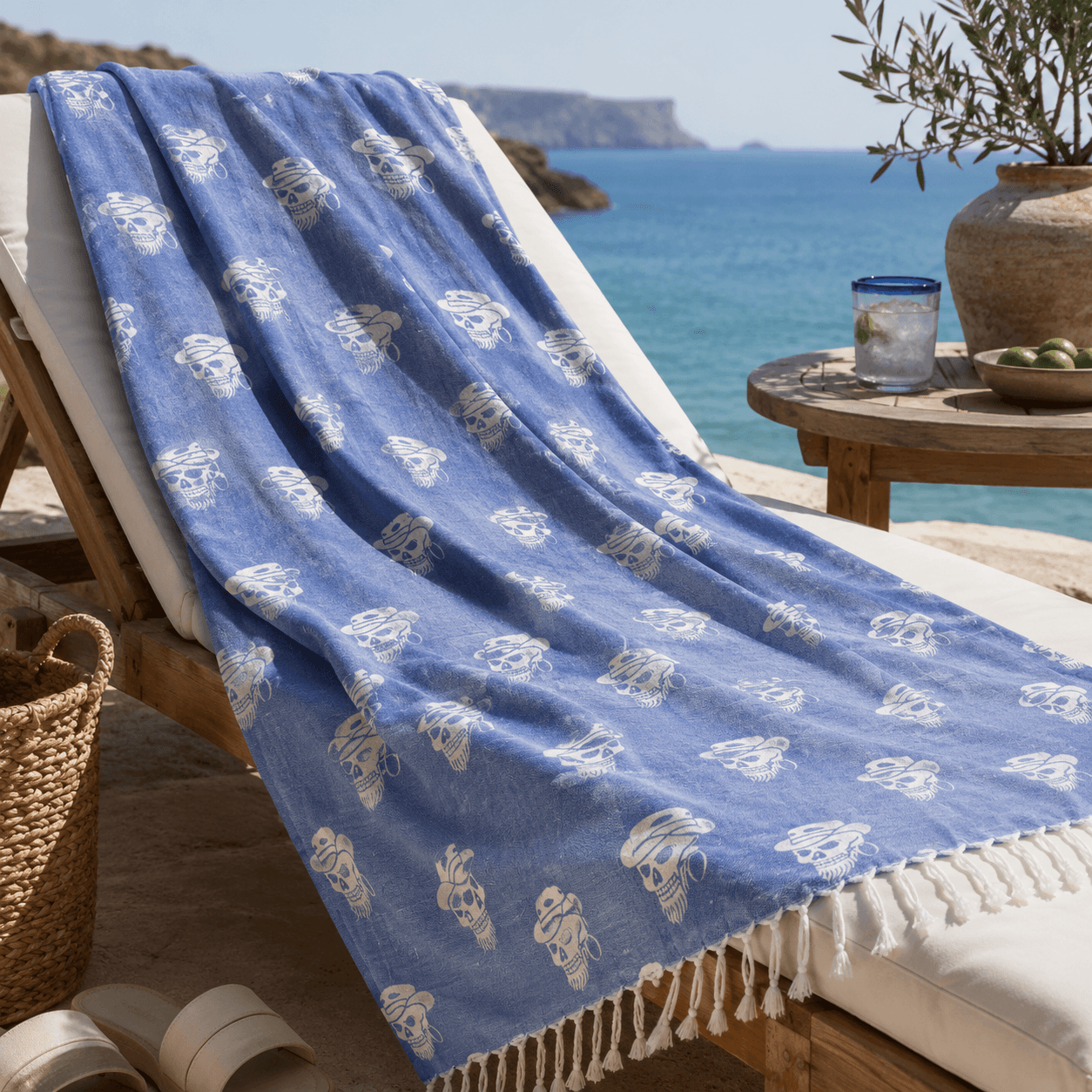 Nomad Skull Premium Jacquard Peshtemal OEKO-TEX®