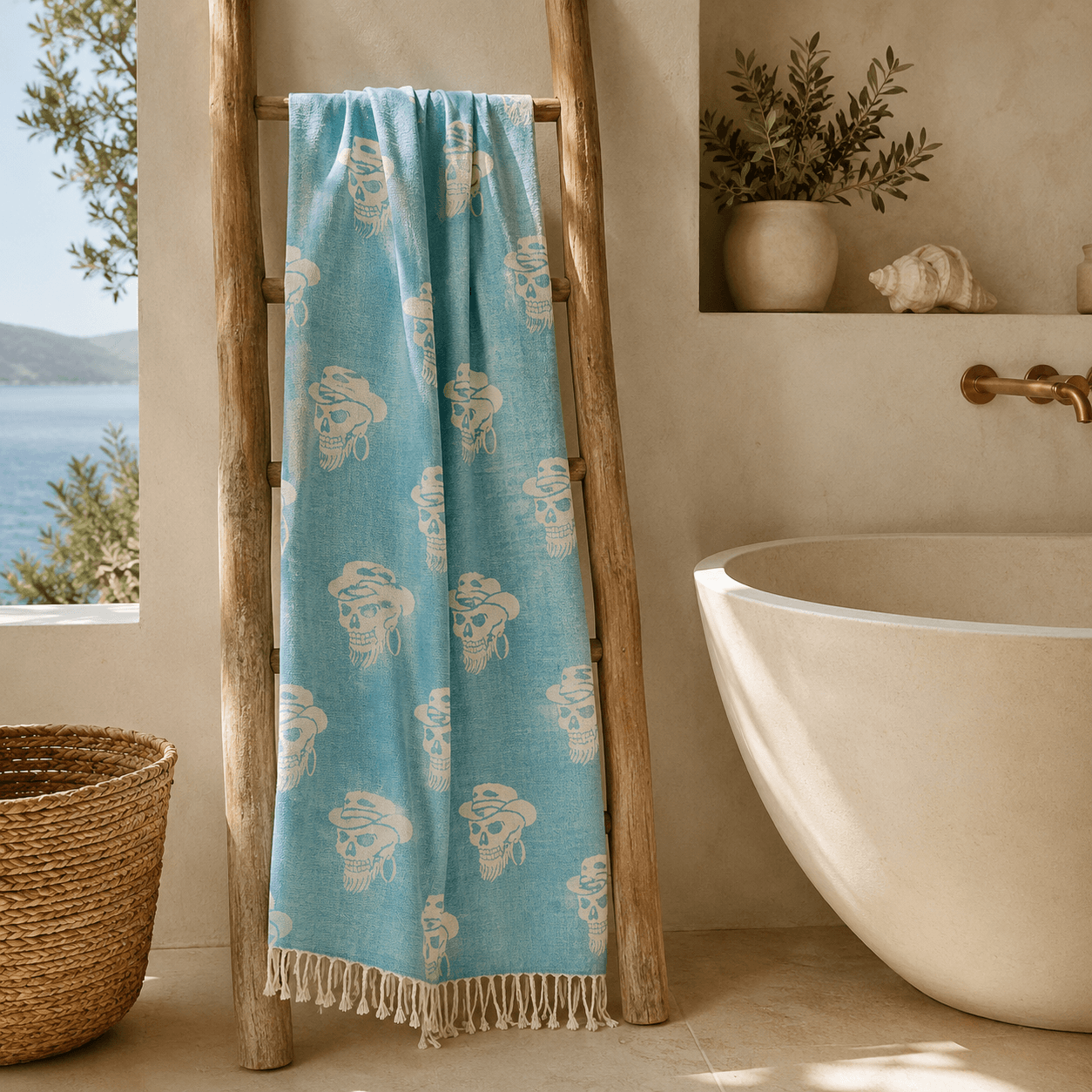 Nomad Skull Premium Jacquard Peshtemal OEKO-TEX®