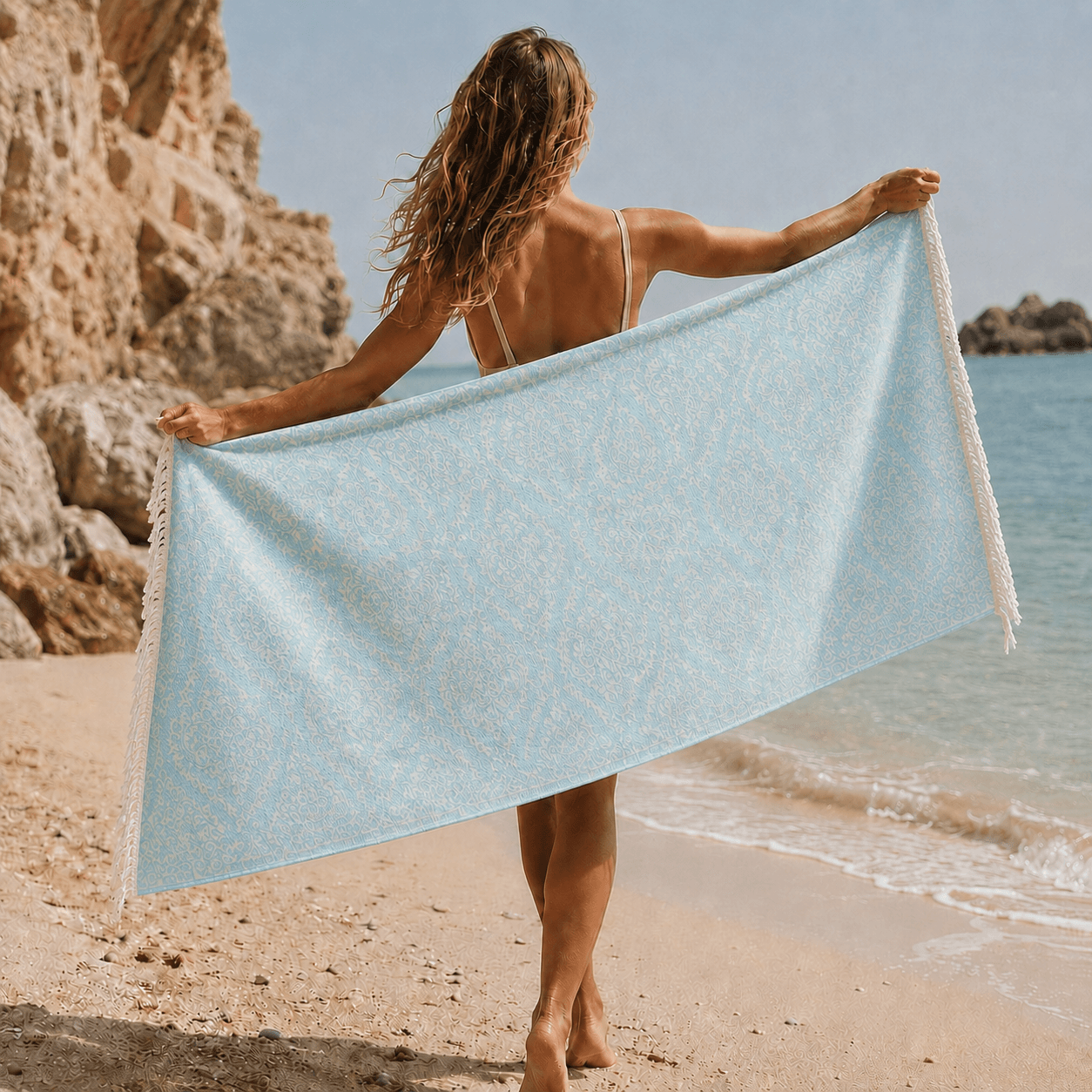Selene Medallion Premium Jacquard Peshtemal OEKO-TEX®