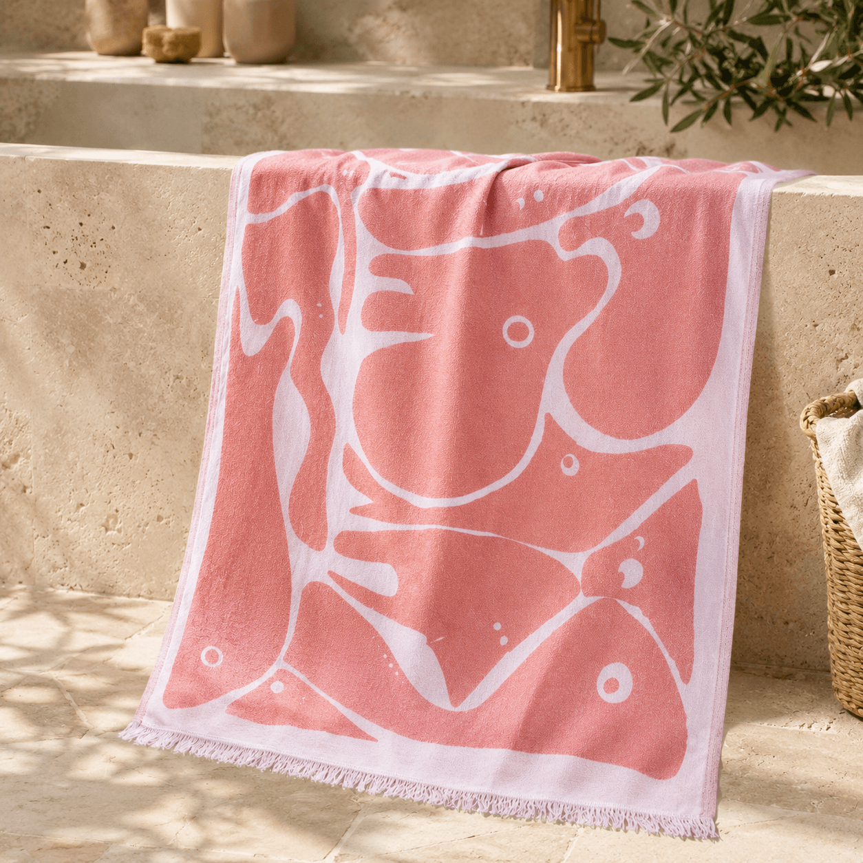Aegean Shoal Premium Jacquard Peshtemal OEKO-TEX® Beach Towel
