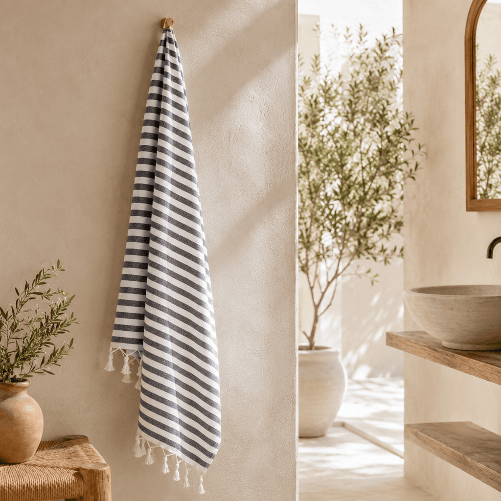 Marina Stripe Terry OEKO-TEX® Bath Towell