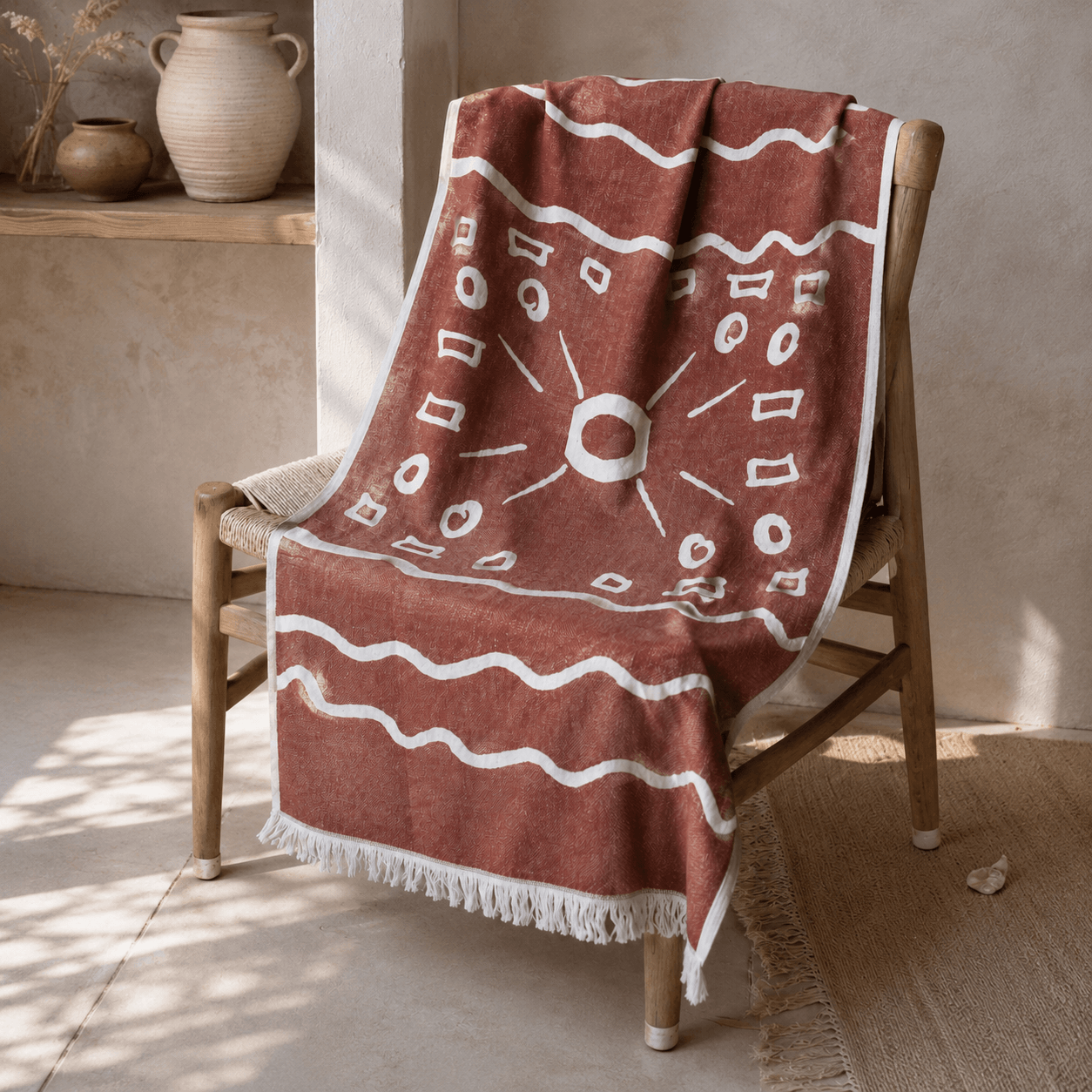 Boho Premium Jacquard Peshtemal OEKO-TEX® Beach Towel