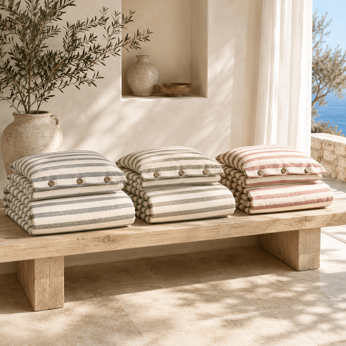 Barca OEKO-TEX® Certified Dobby Woven Cotton Duvet Cover Set - 3 Piece