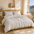 Barca OEKO-TEX® Certified Dobby Woven Cotton Duvet Cover Set - 3 Piece