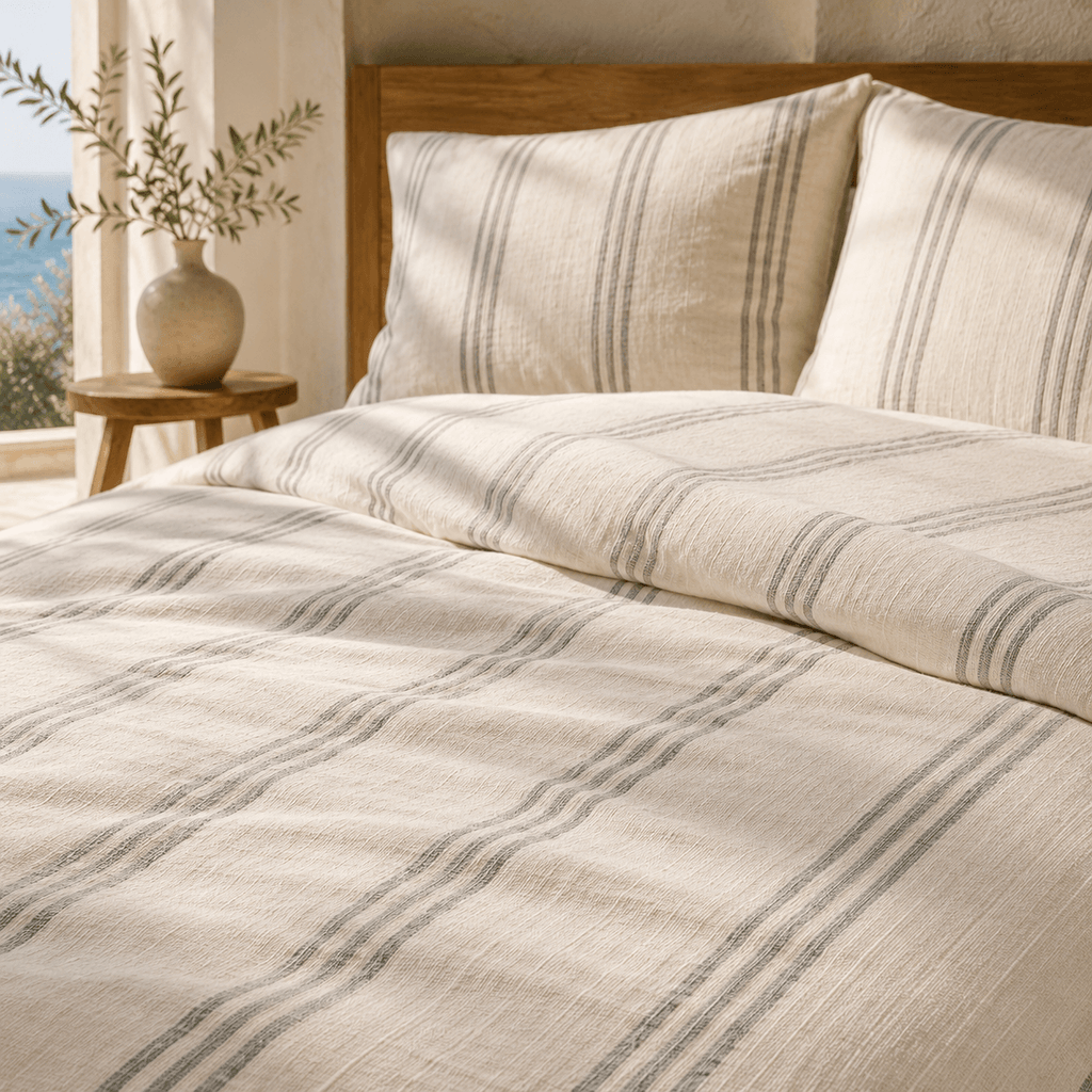 Stick OEKO-TEX® Certified Dobby Woven Cotton Duvet Cover Set – 3 Piece