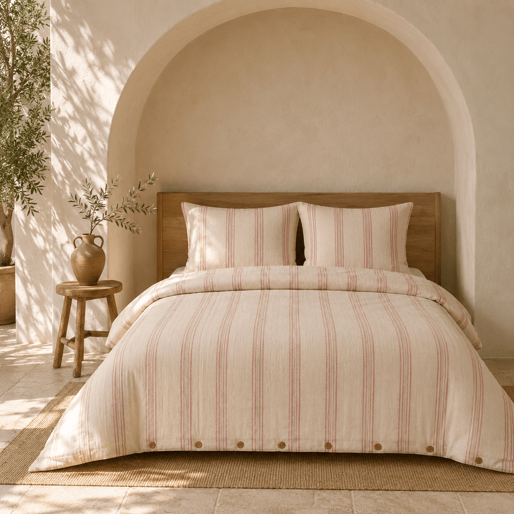 Stick OEKO-TEX® Certified Dobby Woven Cotton Duvet Cover Set – 3 Piece