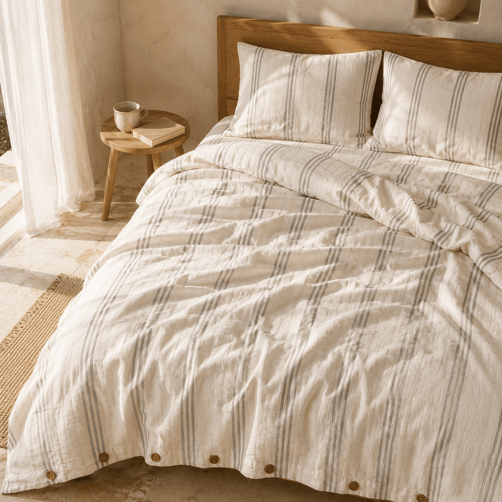 Stick OEKO-TEX® Certified Dobby Woven Cotton Duvet Cover Set – 3 Piece