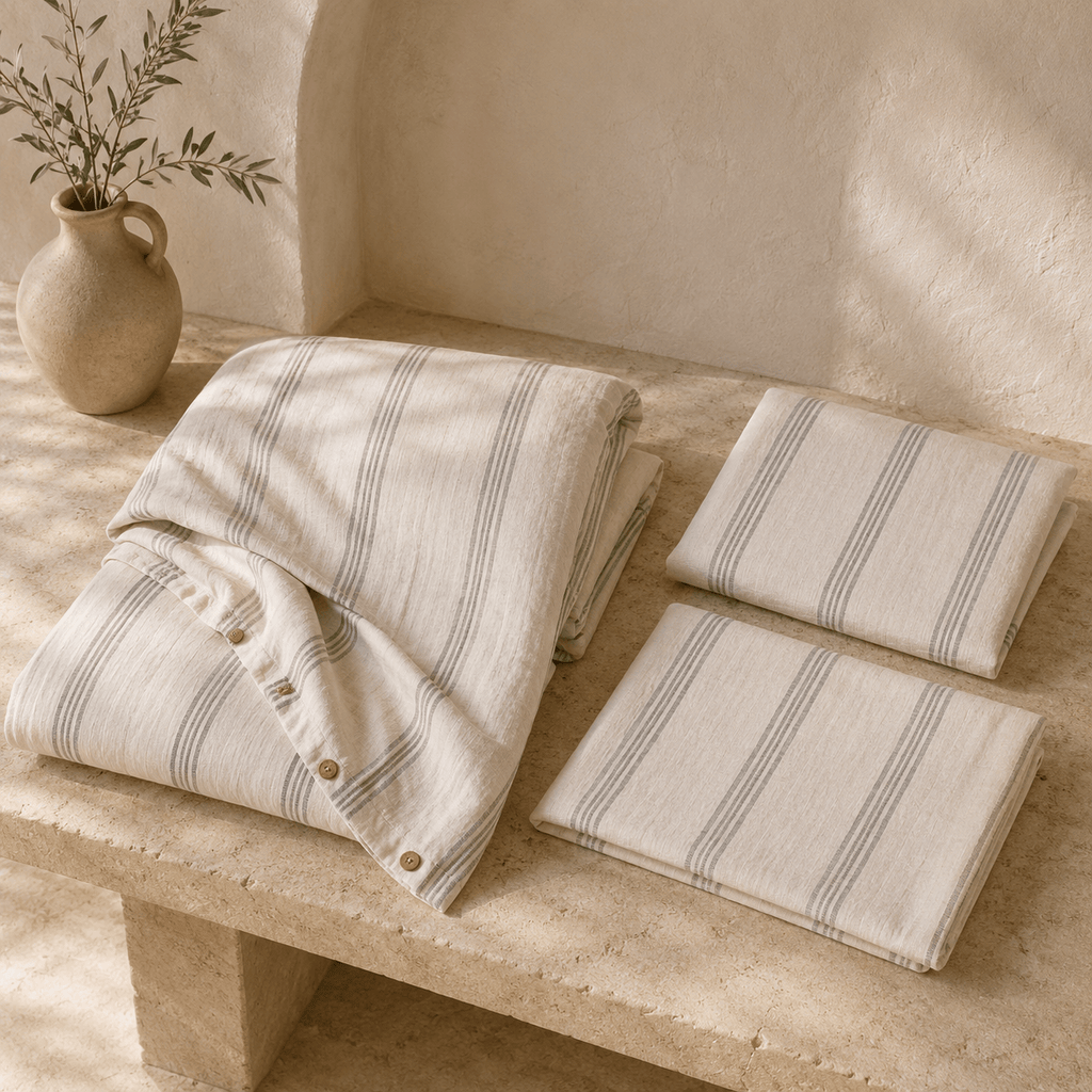 Stick OEKO-TEX® Certified Dobby Woven Cotton Duvet Cover Set – 3 Piece