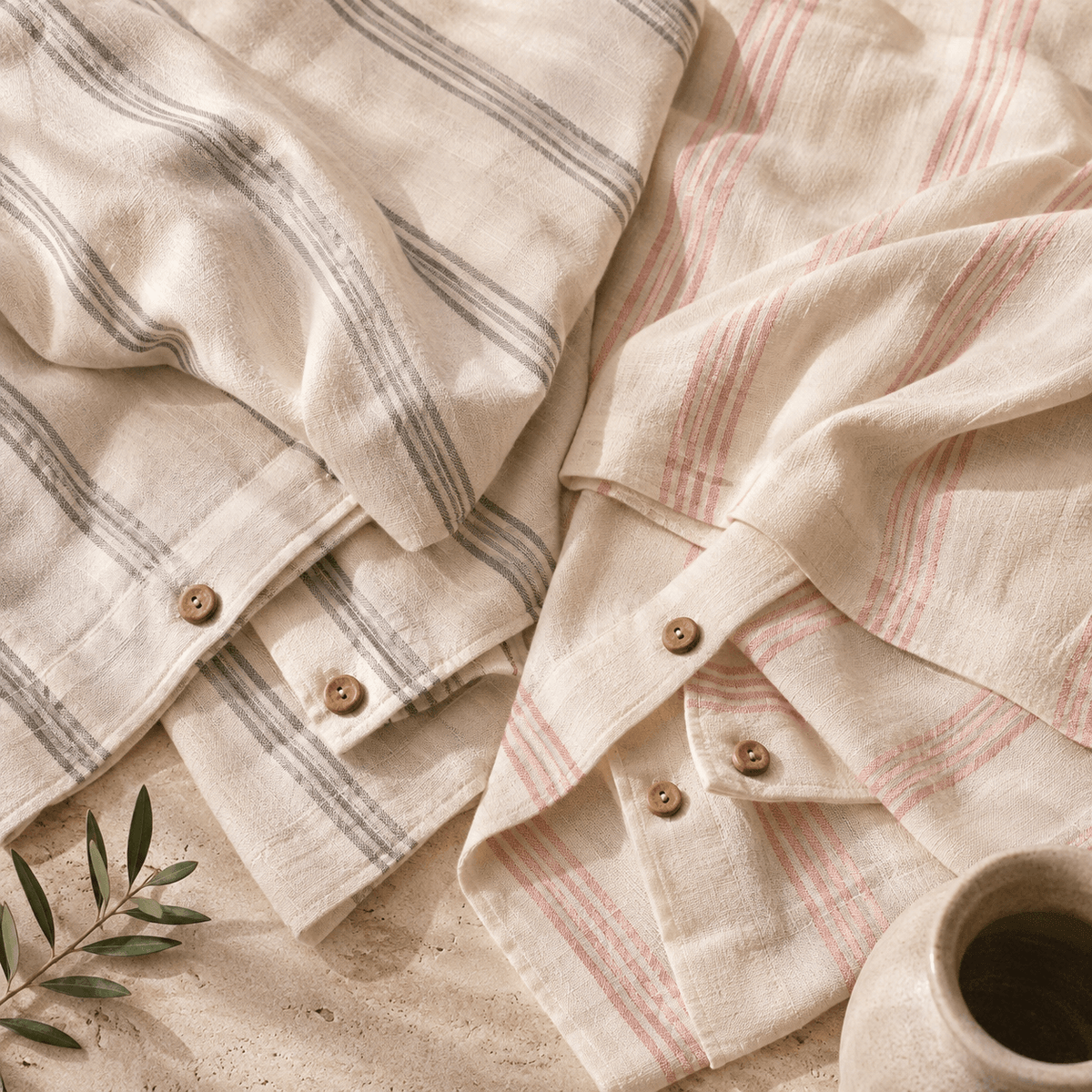 Stick OEKO-TEX® Certified Dobby Woven Cotton Duvet Cover Set – 3 Piece