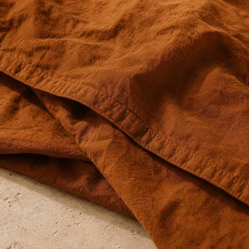 Linen OEKO-TEX® Certified Stonewashed Dobby Woven Cotton Duvet Cover Set - 3 Piece