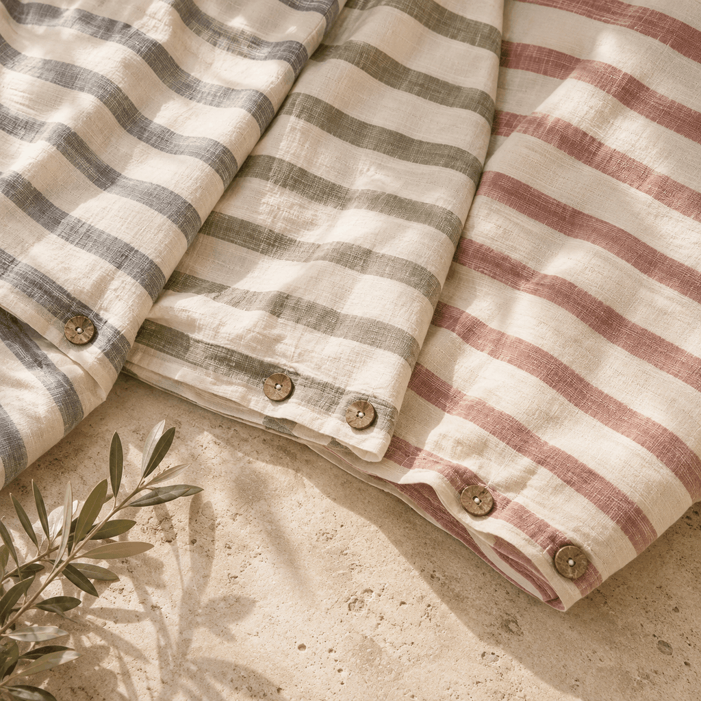 Barca OEKO-TEX® Certified Dobby Woven Cotton Duvet Cover Set - 3 Piece