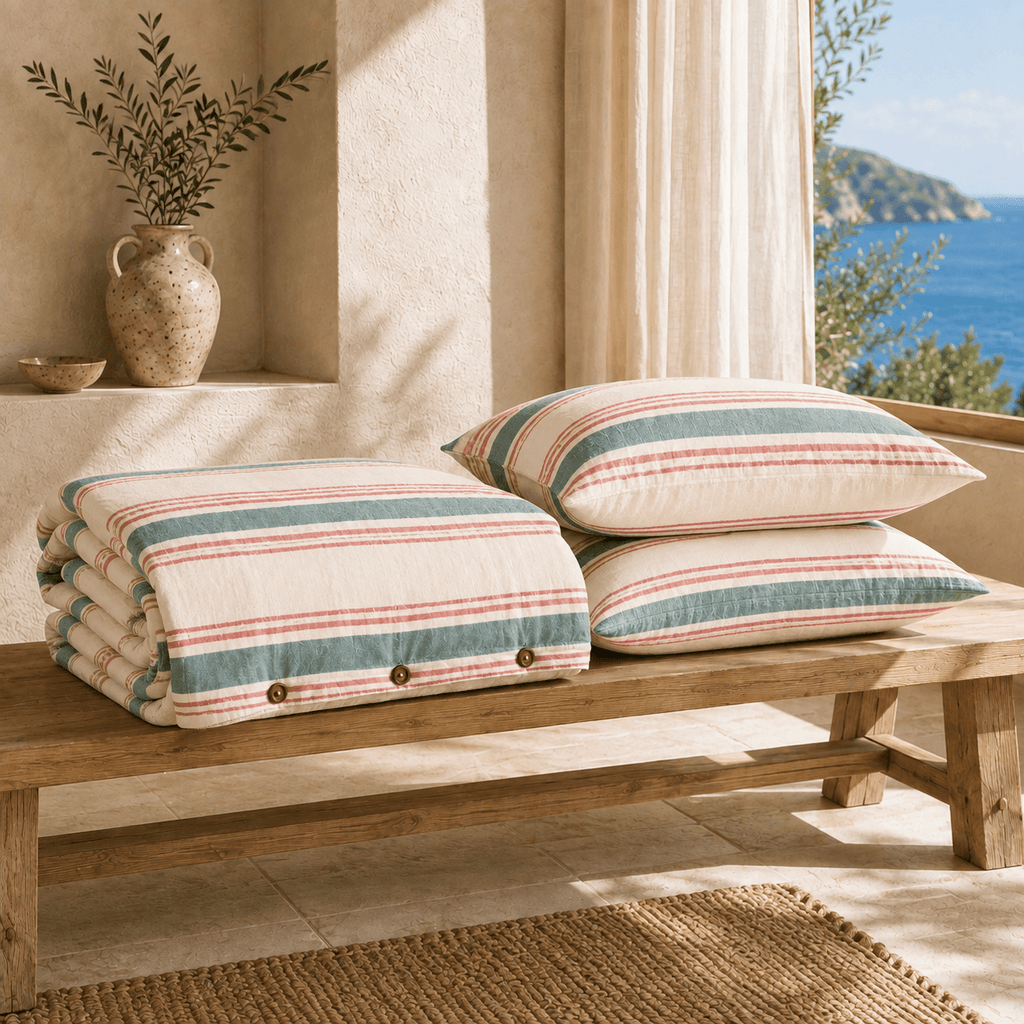Saint Tropez OEKO-TEX® Certified Dobby Woven Cotton Duvet Cover Set - 3 Piece