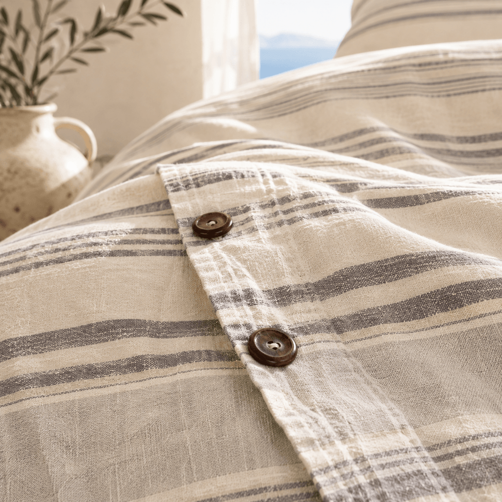 Saint Tropez OEKO-TEX® Certified Dobby Woven Cotton Duvet Cover Set - 3 Piece