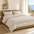 Saint Tropez OEKO-TEX® Certified Dobby Woven Cotton Duvet Cover Set - 3 Piece