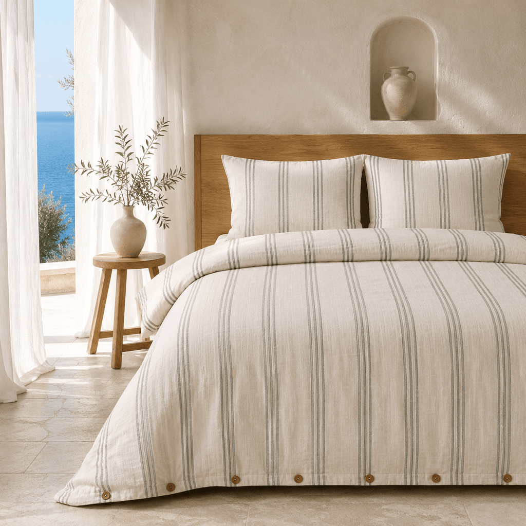 Stick OEKO-TEX® Certified Dobby Woven Cotton Duvet Cover Set – 3 Piece