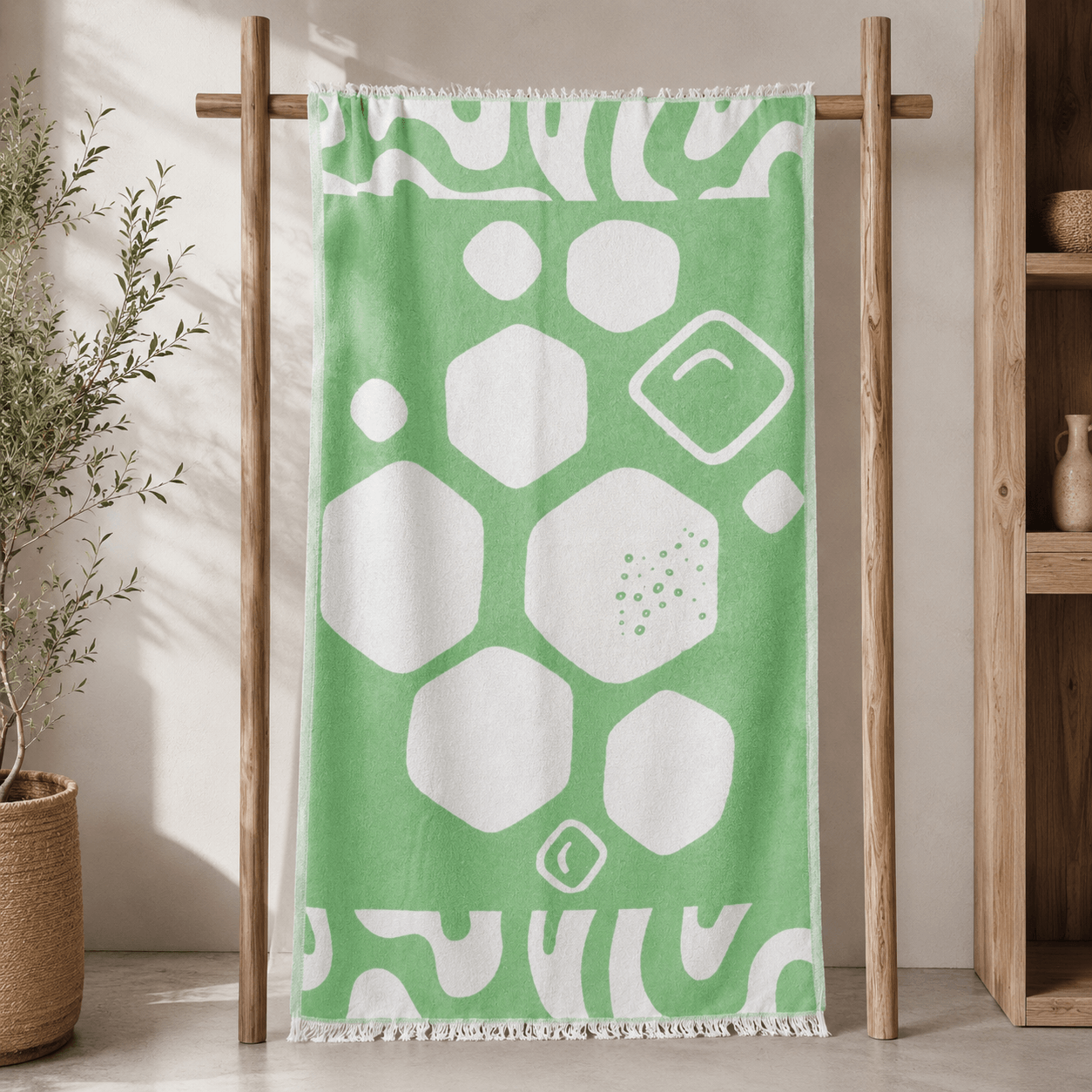 Pebble Coast Premium Jacquard Peshtemal OEKO-TEX® Beach Towel