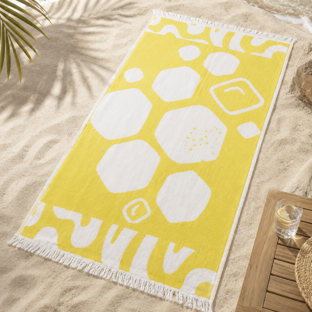 Pebble Coast Premium Jacquard Peshtemal OEKO-TEX® Beach Towel