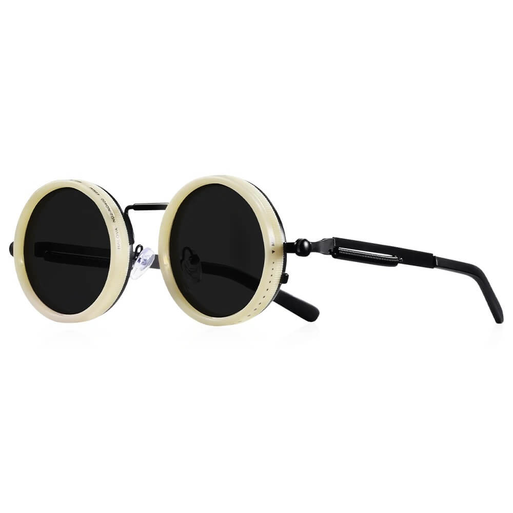 NovaTint ™ Polarized Adjustable Dimming ND9 Round Sunglasses